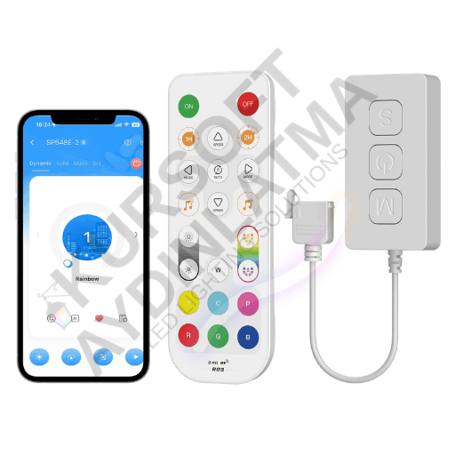 SP548E WiFi RGB Pixel LED Kontrol Cihazı – Müzik Modlu, Çift Çıkışlı — Görsel 1