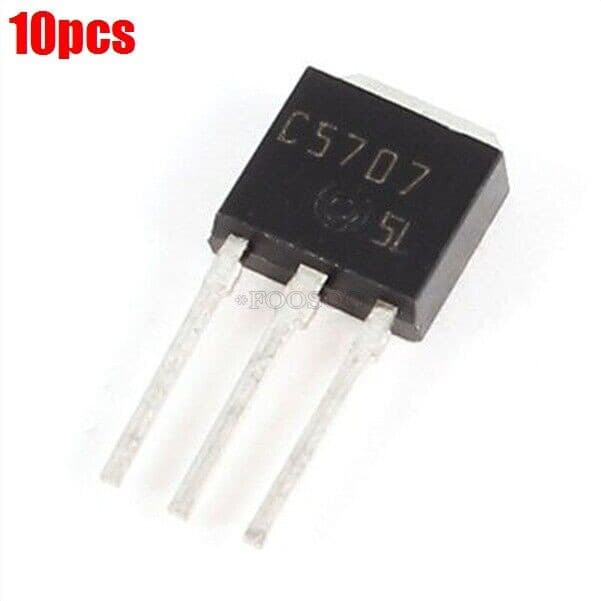 2SC5707 8A 50V 15W NPN Transistör TO-251 10 adet