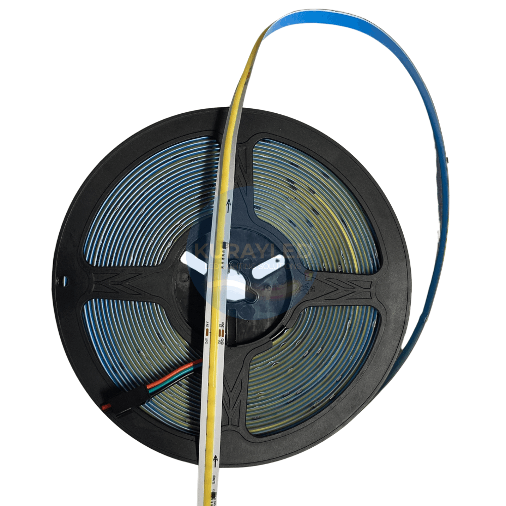 WS2811 Amber 2000K Pixel Şerit LED COB 24V – IP20 | 360 LED/m – 10 Metre