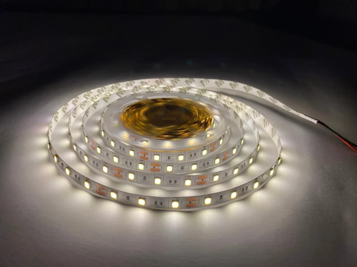 Cata CT4480 10 Cipli 2835 Şerit Led 5 Metre Beyaz 6500K | 12V Güçlü Aydınlatma — Görsel 1