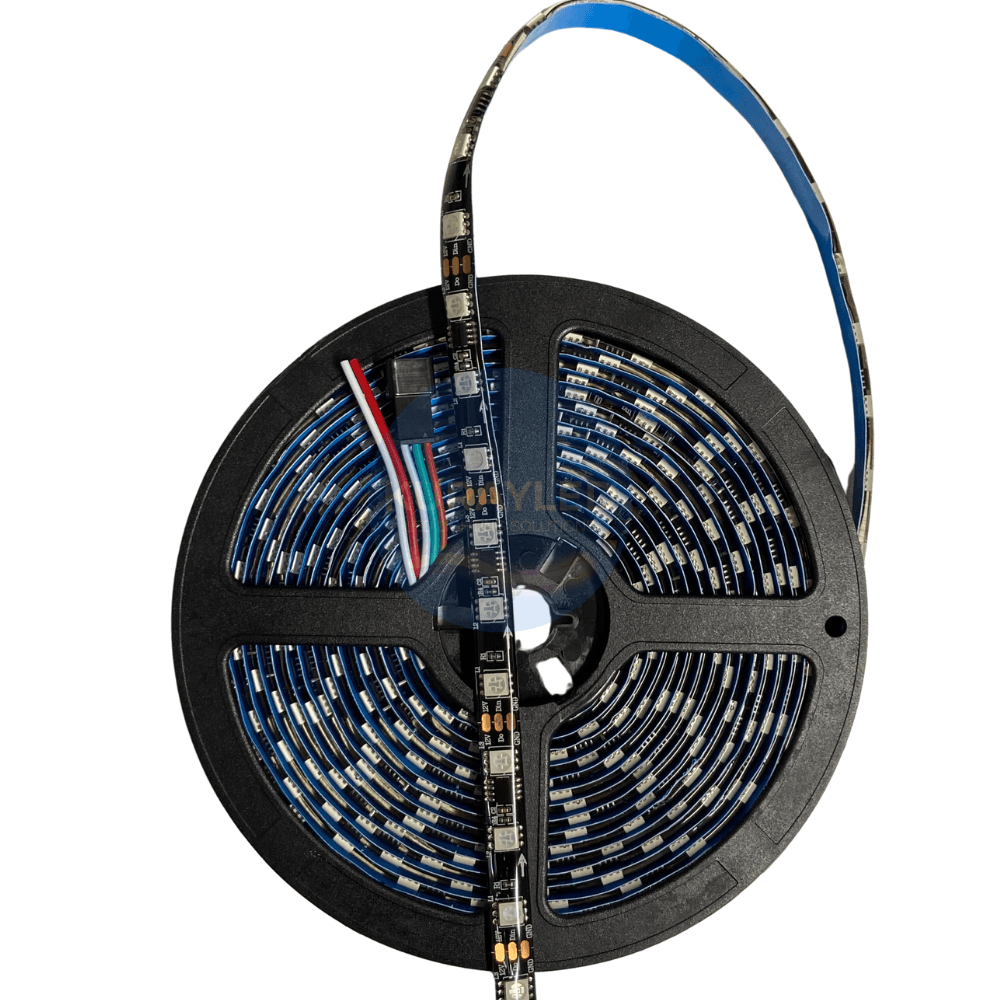 SM16703 IP65 RGB Pixel Şerit LED 12V – 5 Metre | 60 LED/m | ARGB Dış Mekan